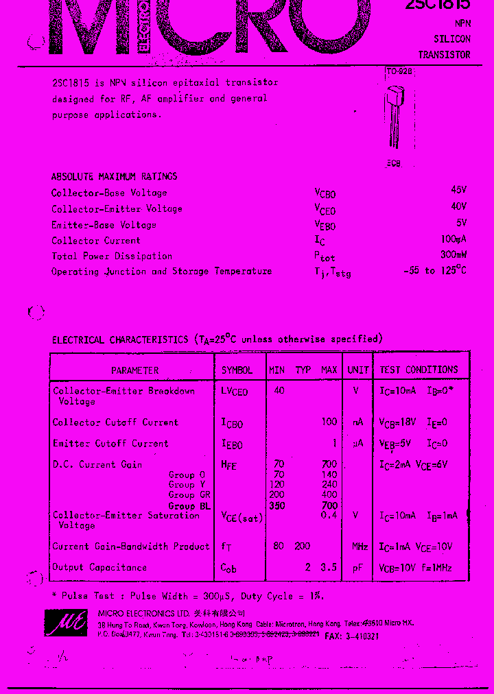 2SC1815_262689.PDF Datasheet