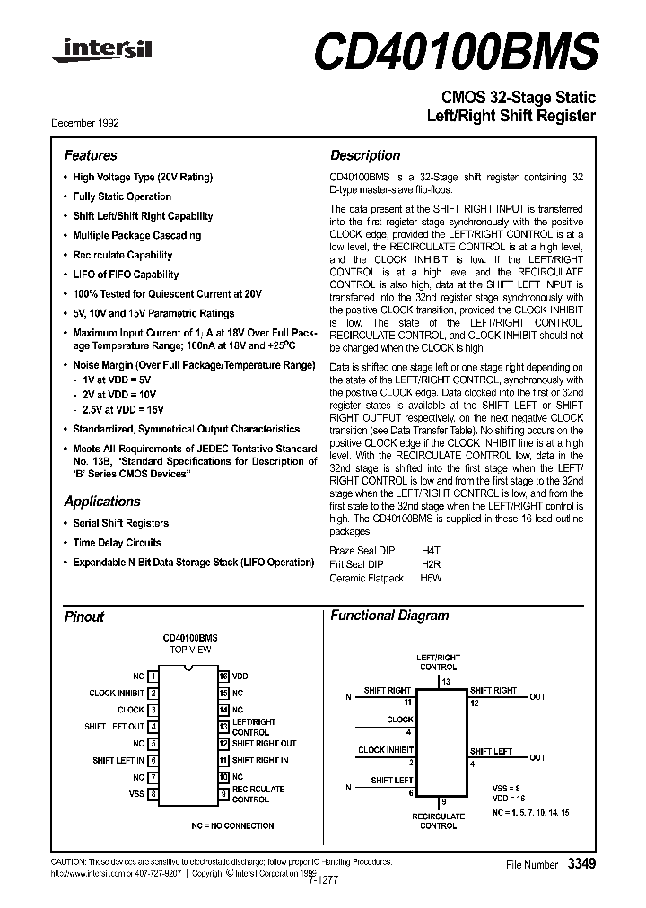 CD40100BMS_257145.PDF Datasheet