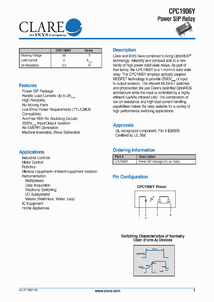 CPC1906Y_300410.PDF Datasheet