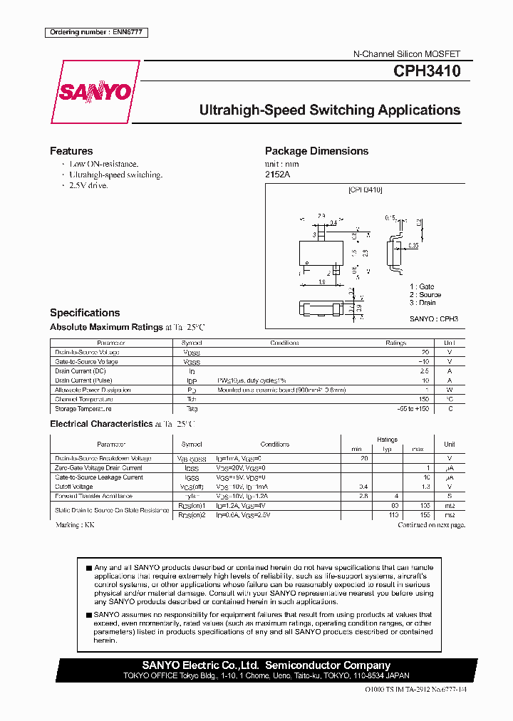 CPH3410_294270.PDF Datasheet