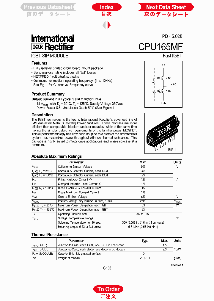 CPU165MF_62143.PDF Datasheet