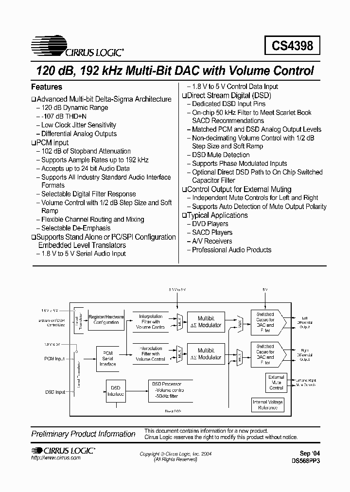CS4398_239565.PDF Datasheet