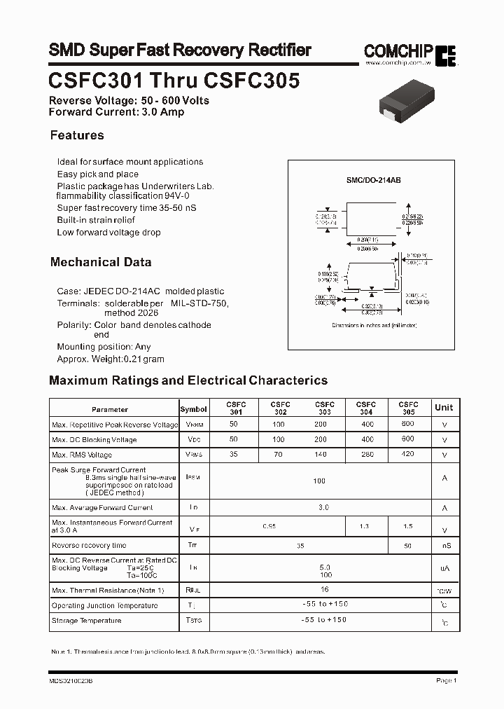 CSFC305_304042.PDF Datasheet