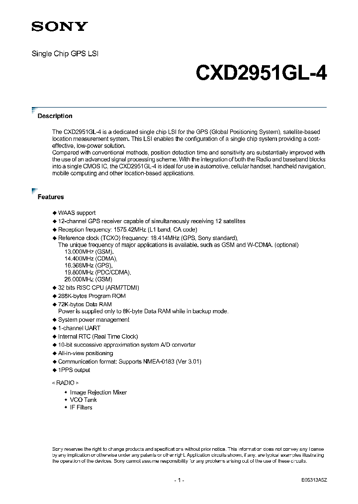 CXD2951GL-4_282978.PDF Datasheet