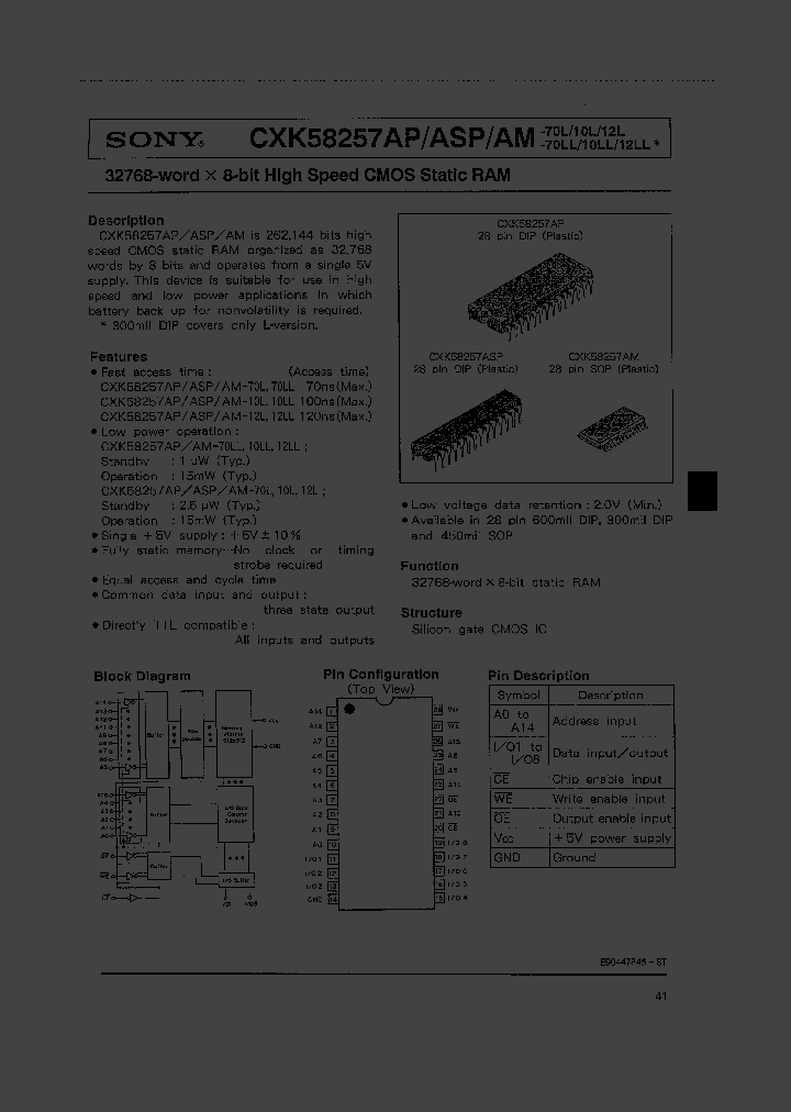 CXK58257_24197.PDF Datasheet