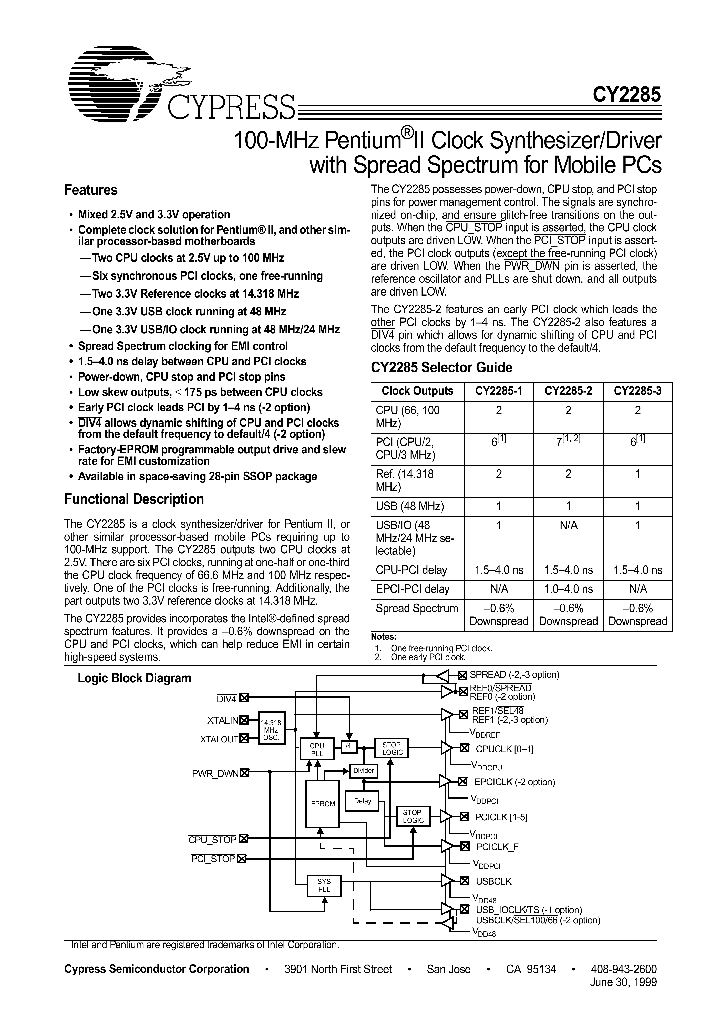 CY2285_275133.PDF Datasheet