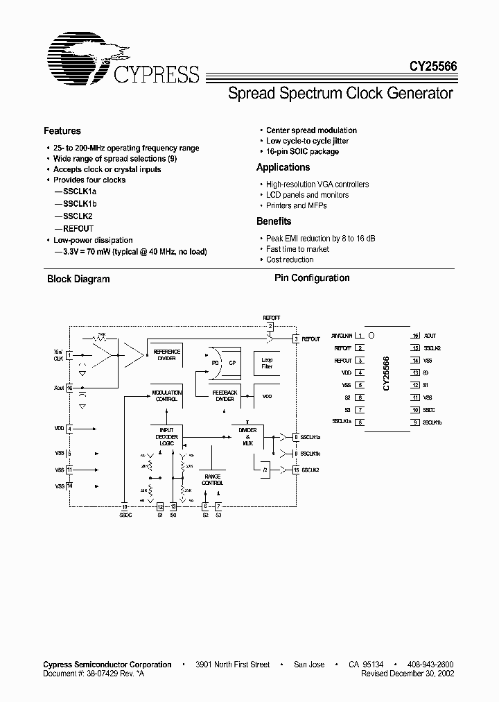 CY25566_223810.PDF Datasheet