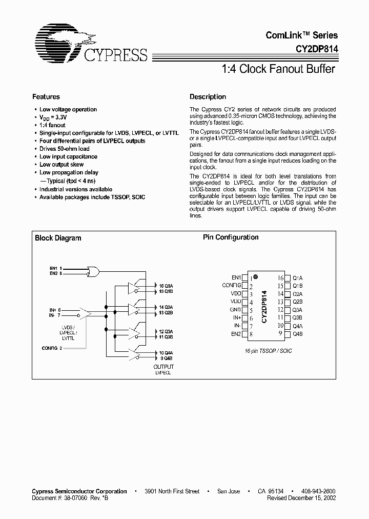 CY2DP814SC_291115.PDF Datasheet