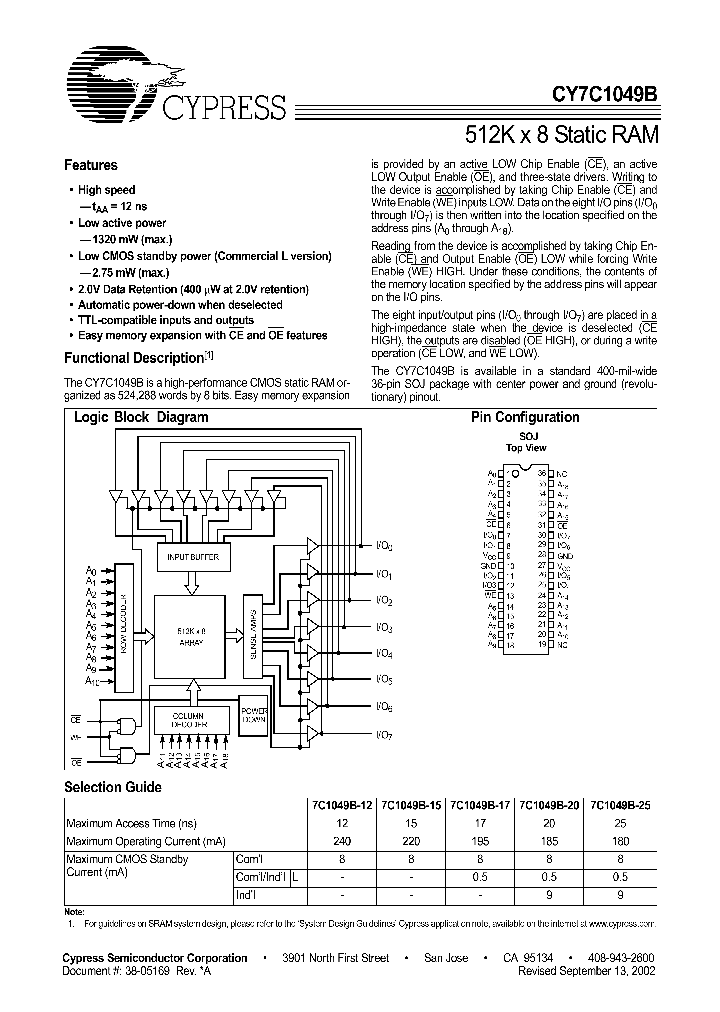 CY7C1049B_292926.PDF Datasheet