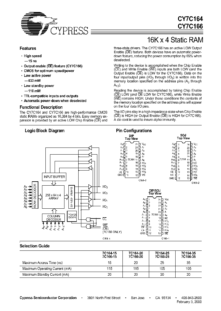 CY7C166_240220.PDF Datasheet