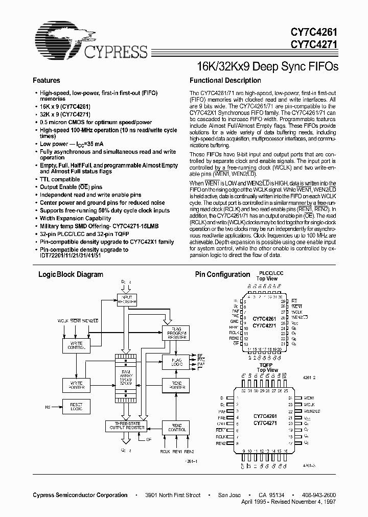 CY7C4261_227814.PDF Datasheet