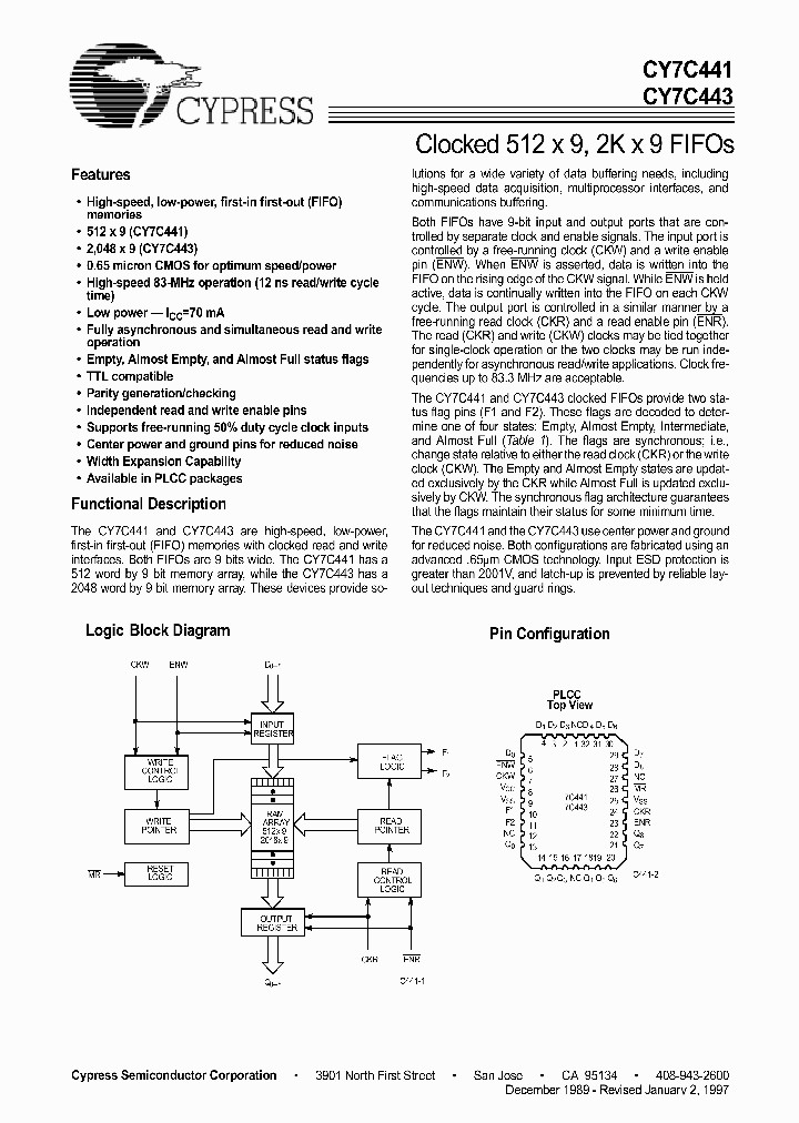CY7C443_211183.PDF Datasheet