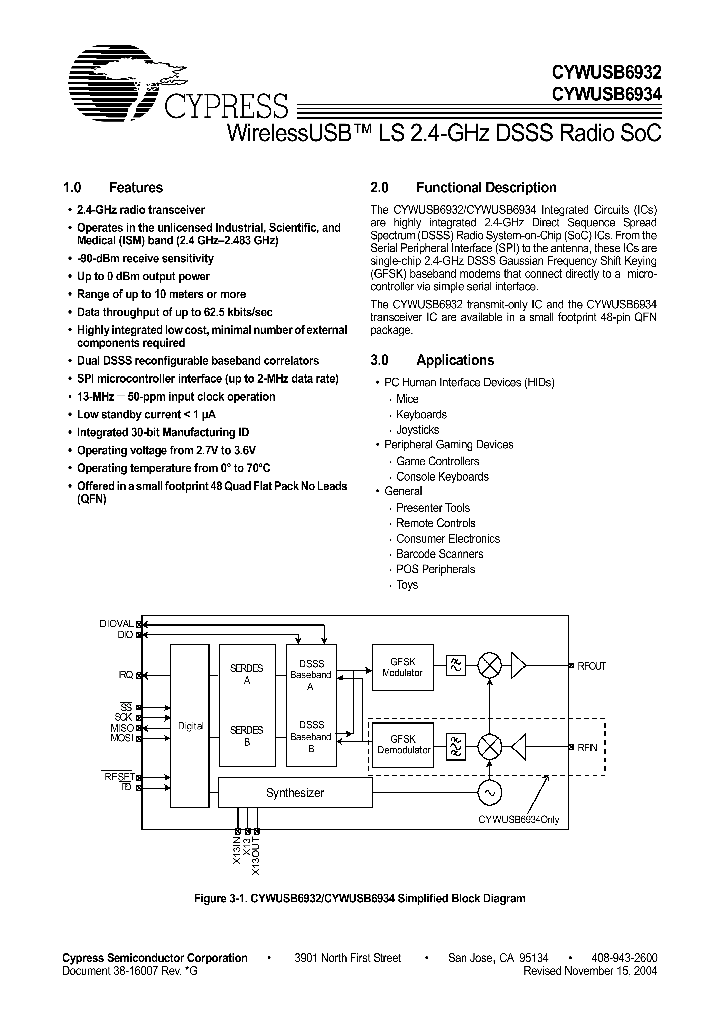 CYWUSB6932_237086.PDF Datasheet