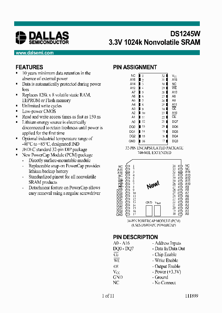 DS1245W_263962.PDF Datasheet