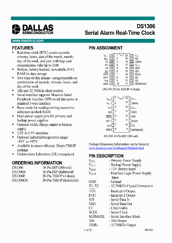DS1306EN_202292.PDF Datasheet