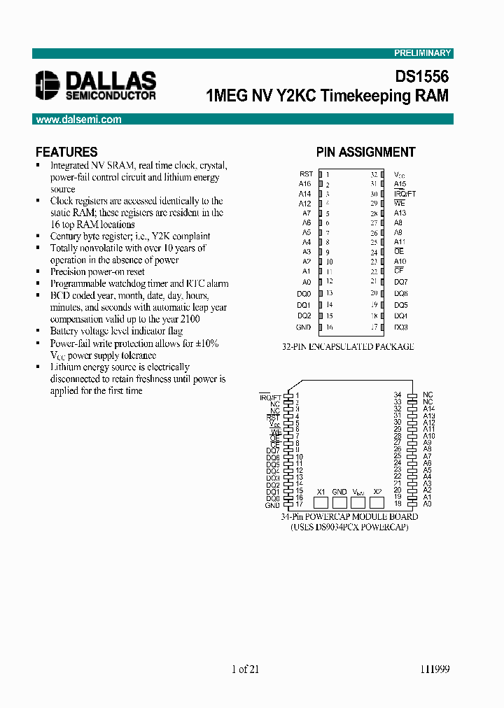 DS1556_266216.PDF Datasheet