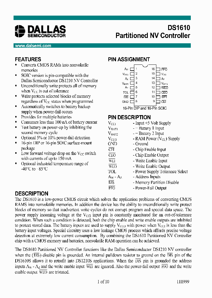 DS1610_295178.PDF Datasheet