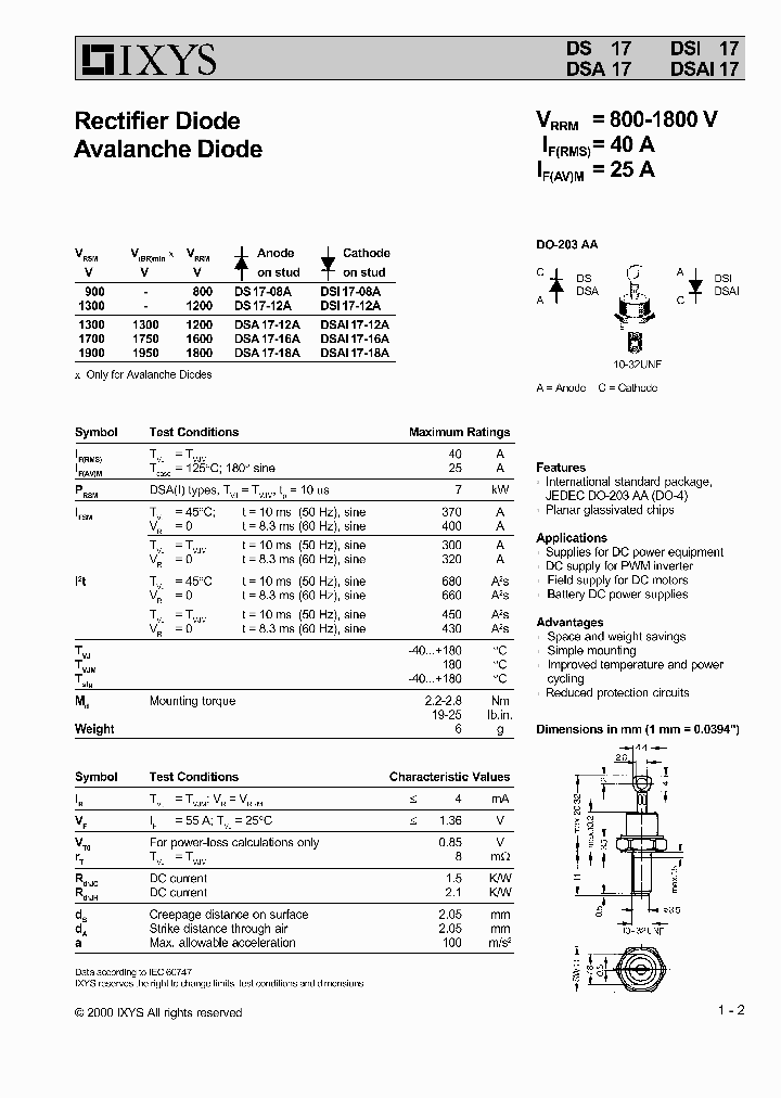 DSAI17-12A_253023.PDF Datasheet
