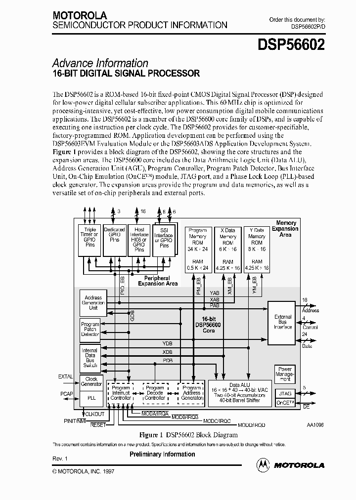 DSP56602_283600.PDF Datasheet