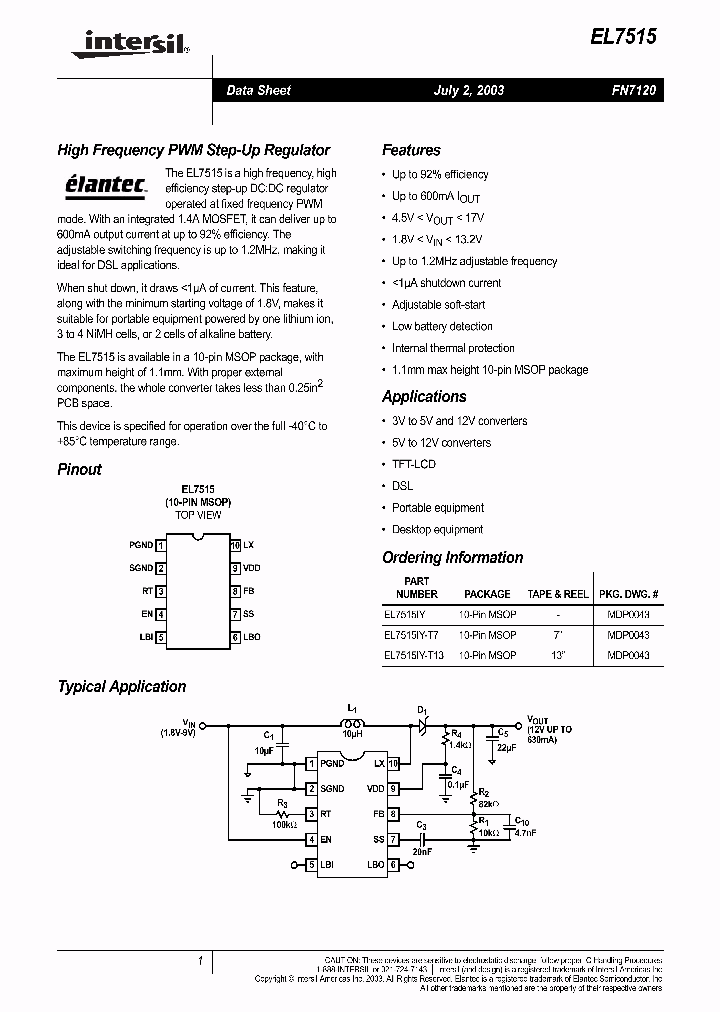 EL7515_282301.PDF Datasheet