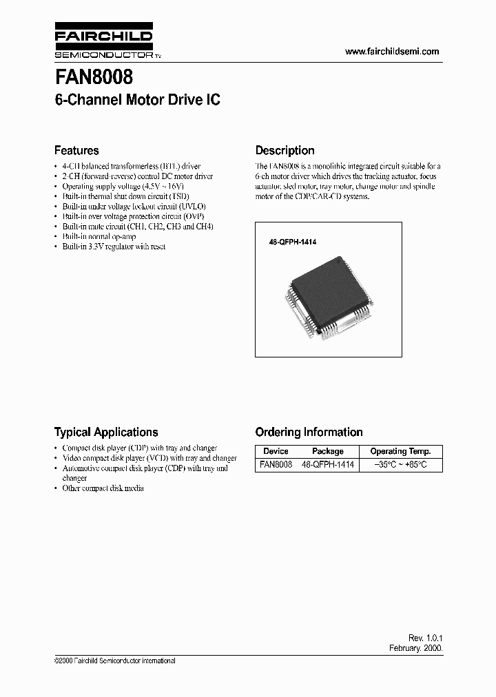 FAN8008_256281.PDF Datasheet
