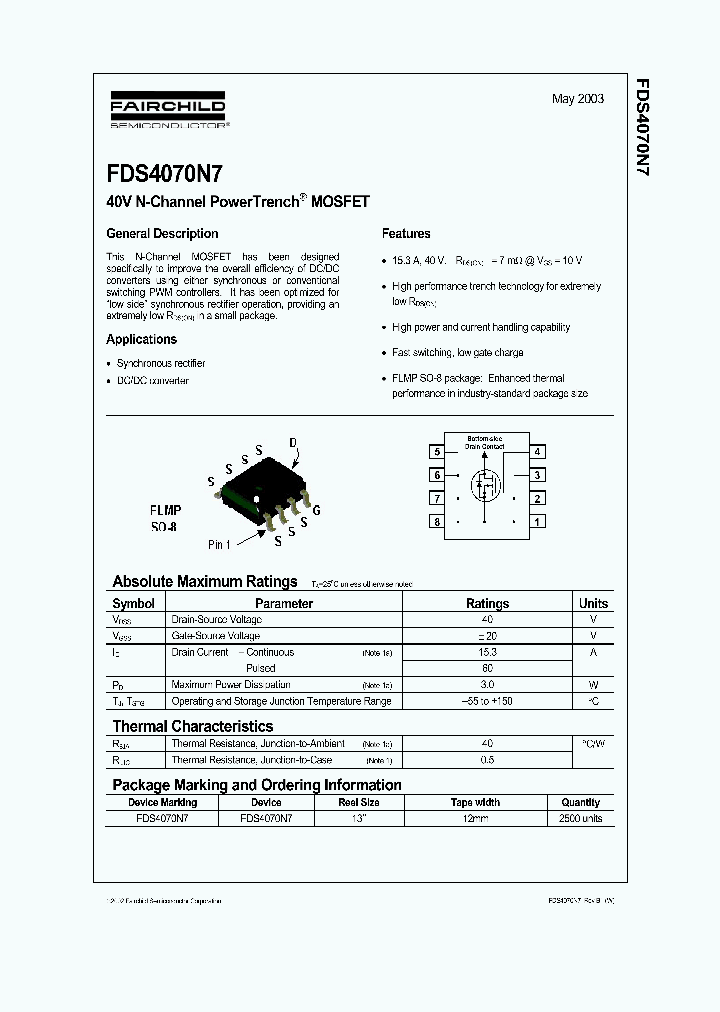 FDS4070N7_300283.PDF Datasheet