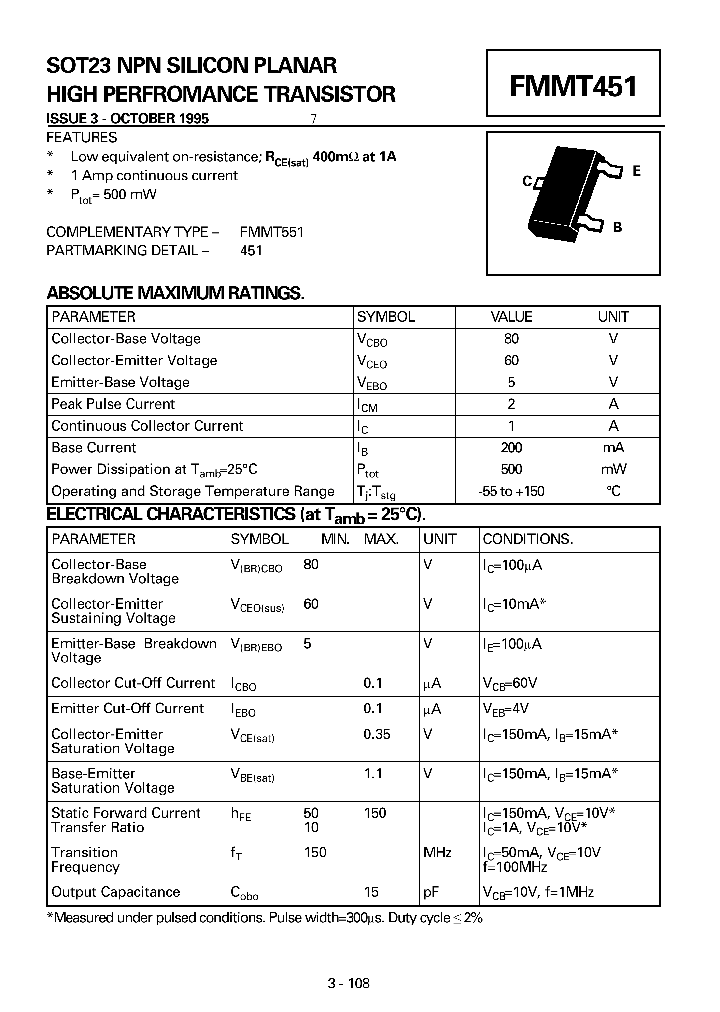 FMMT451_203497.PDF Datasheet