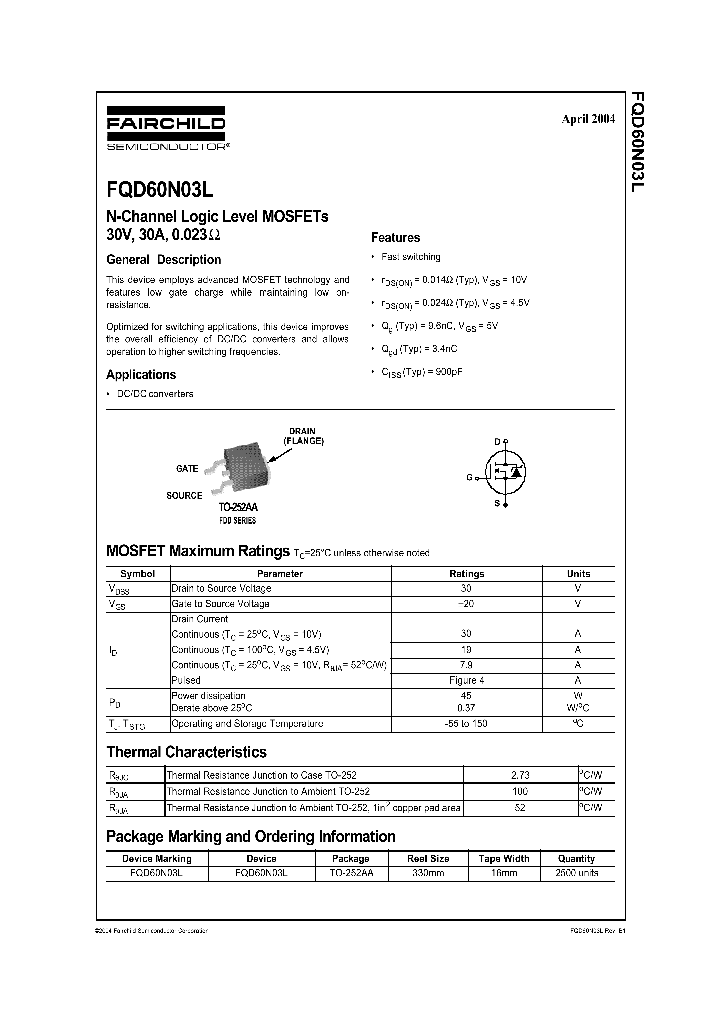 FQD60N03L_303420.PDF Datasheet