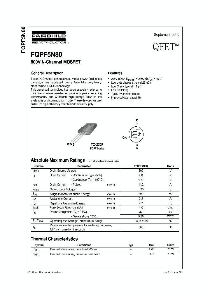 FQPF5N80_294969.PDF Datasheet