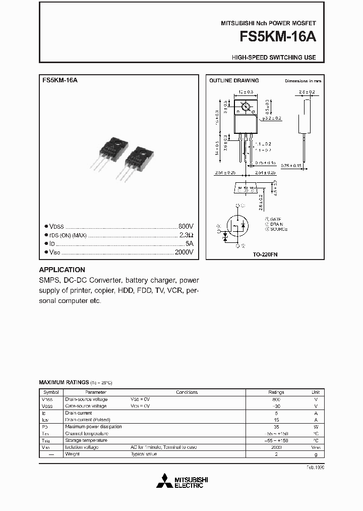 FS5KM-16A_255247.PDF Datasheet