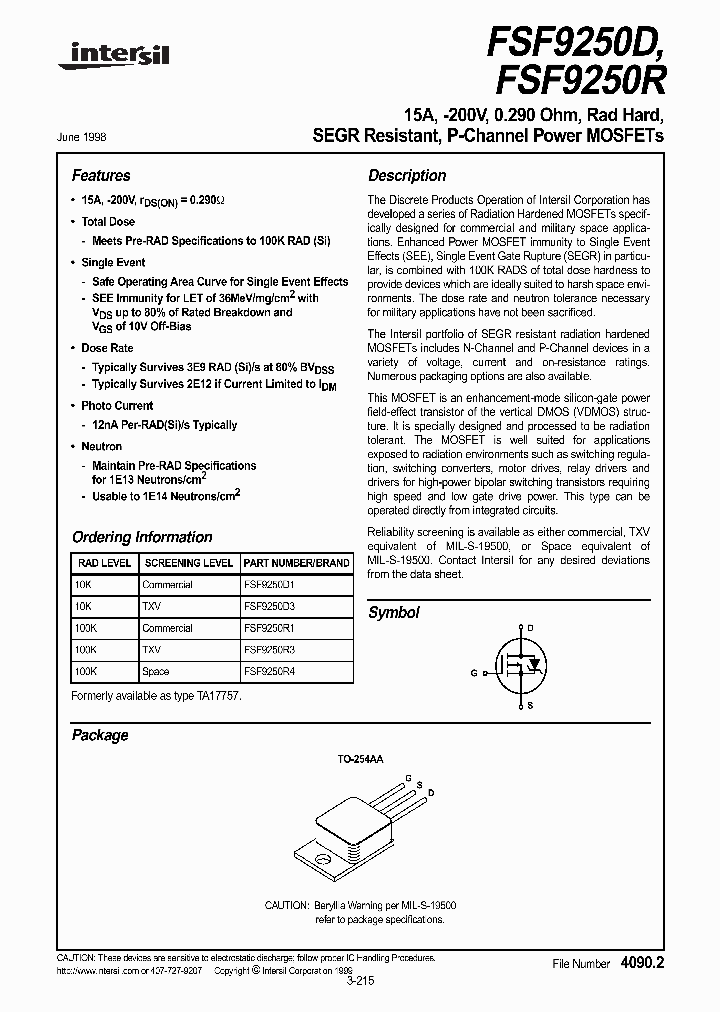FSF9250R_280403.PDF Datasheet