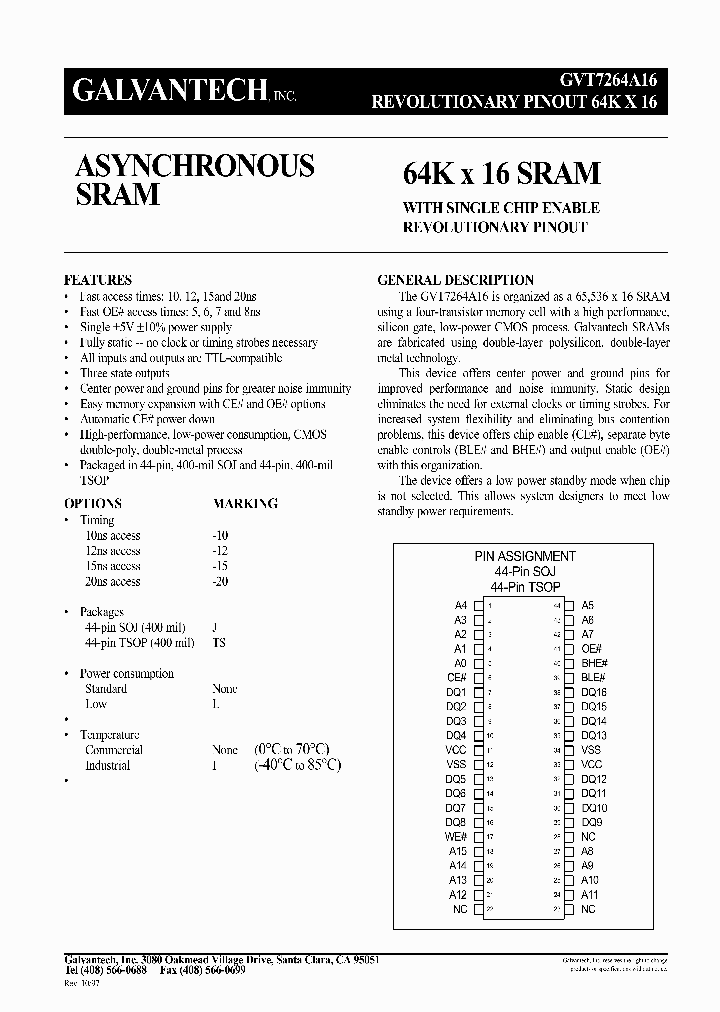 GVT7264A16_293337.PDF Datasheet