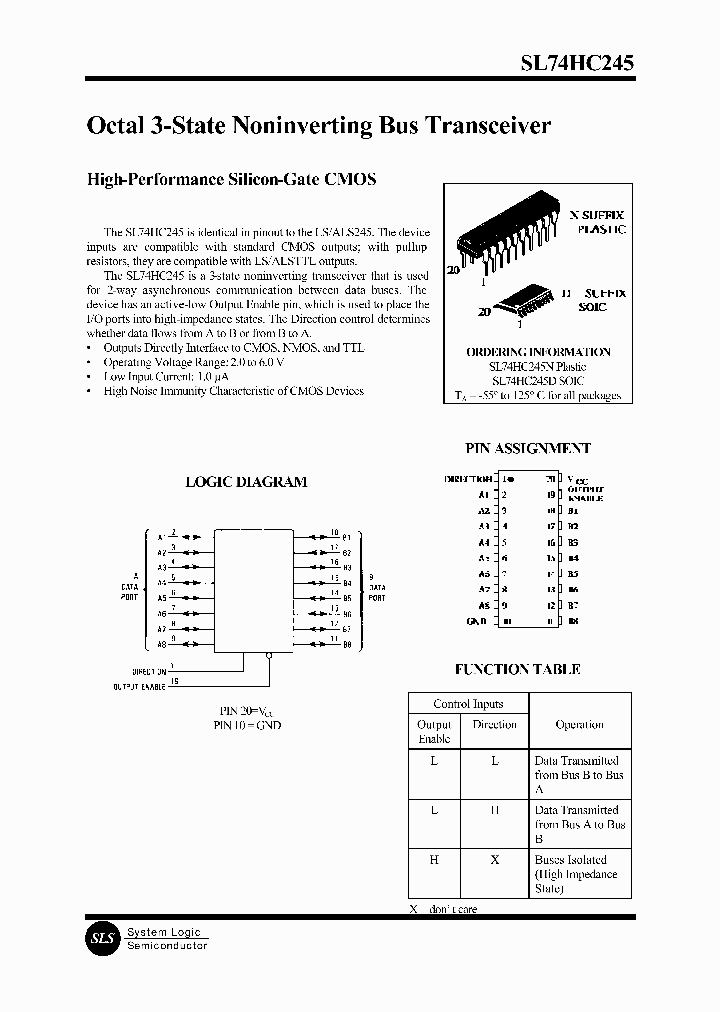 SL74HC245_10551.PDF Datasheet