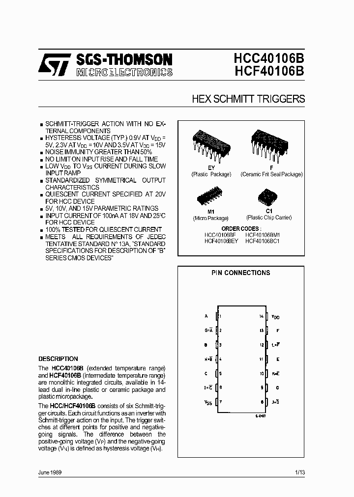 HCF40106B_16842.PDF Datasheet