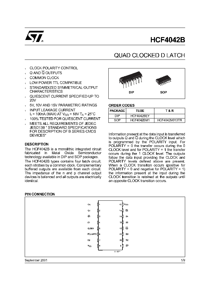 HCF4042_239892.PDF Datasheet