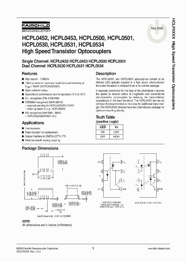 HCPL0452_301095.PDF Datasheet