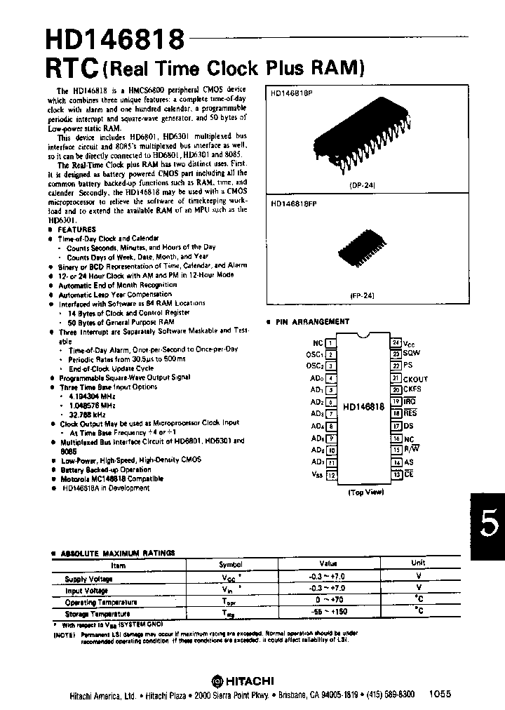 HD146818P_229189.PDF Datasheet