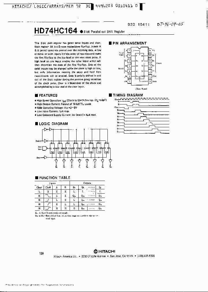 HD74HC164PNBSP_276535.PDF Datasheet