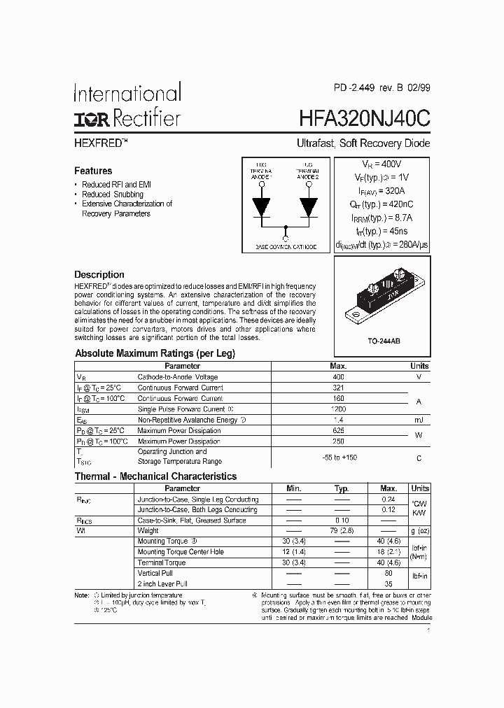 HFA320NJ40C_229175.PDF Datasheet