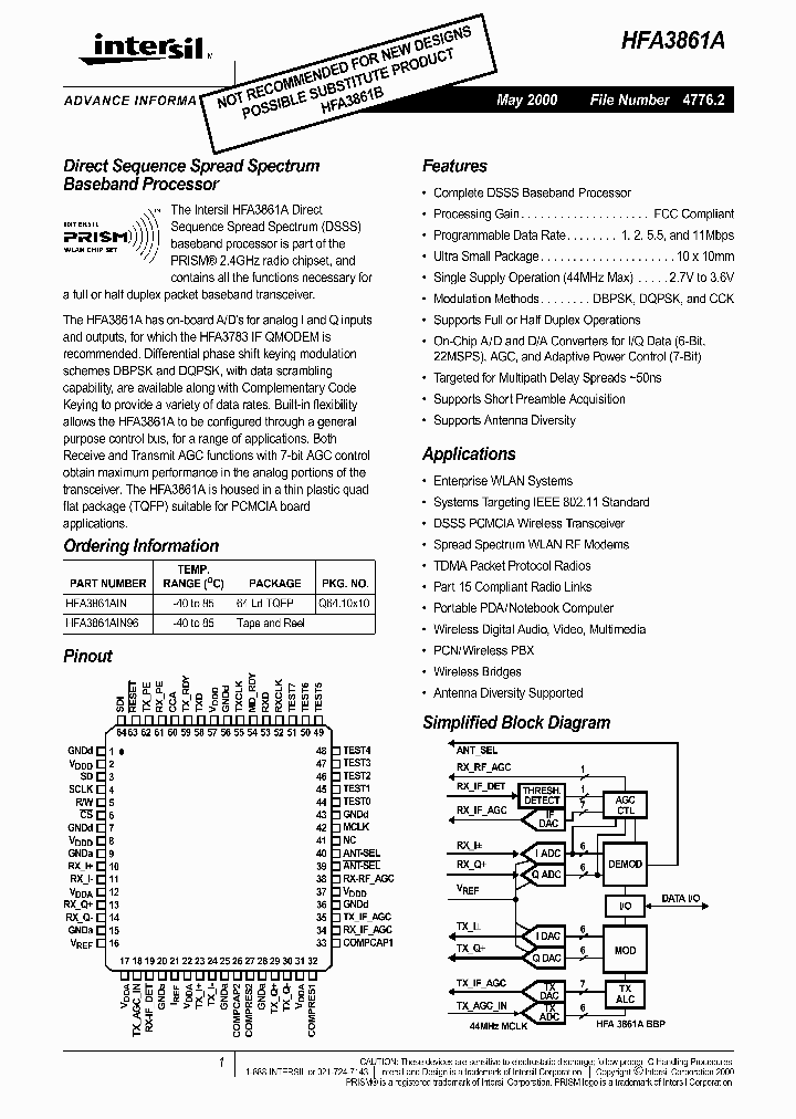HFA3861A_293557.PDF Datasheet