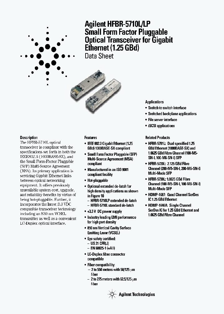 HFBR-5710L_237566.PDF Datasheet