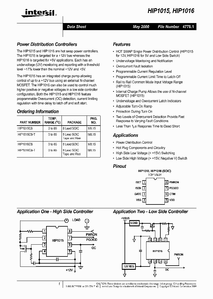 HIP1015_114766.PDF Datasheet