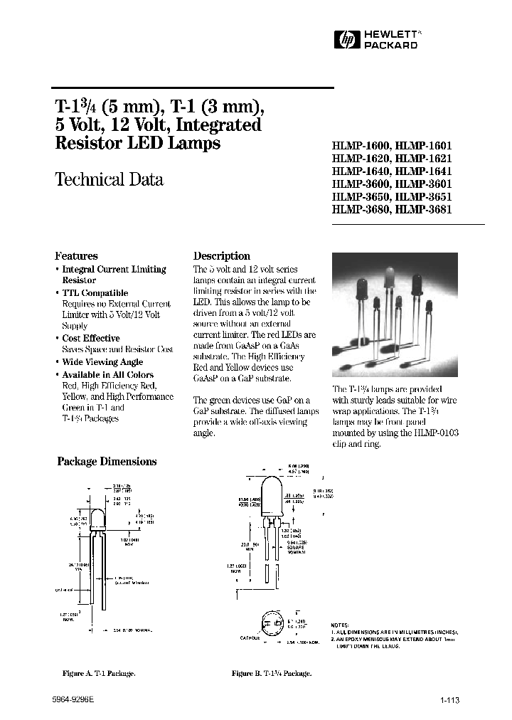 HLMP-1601_10846.PDF Datasheet