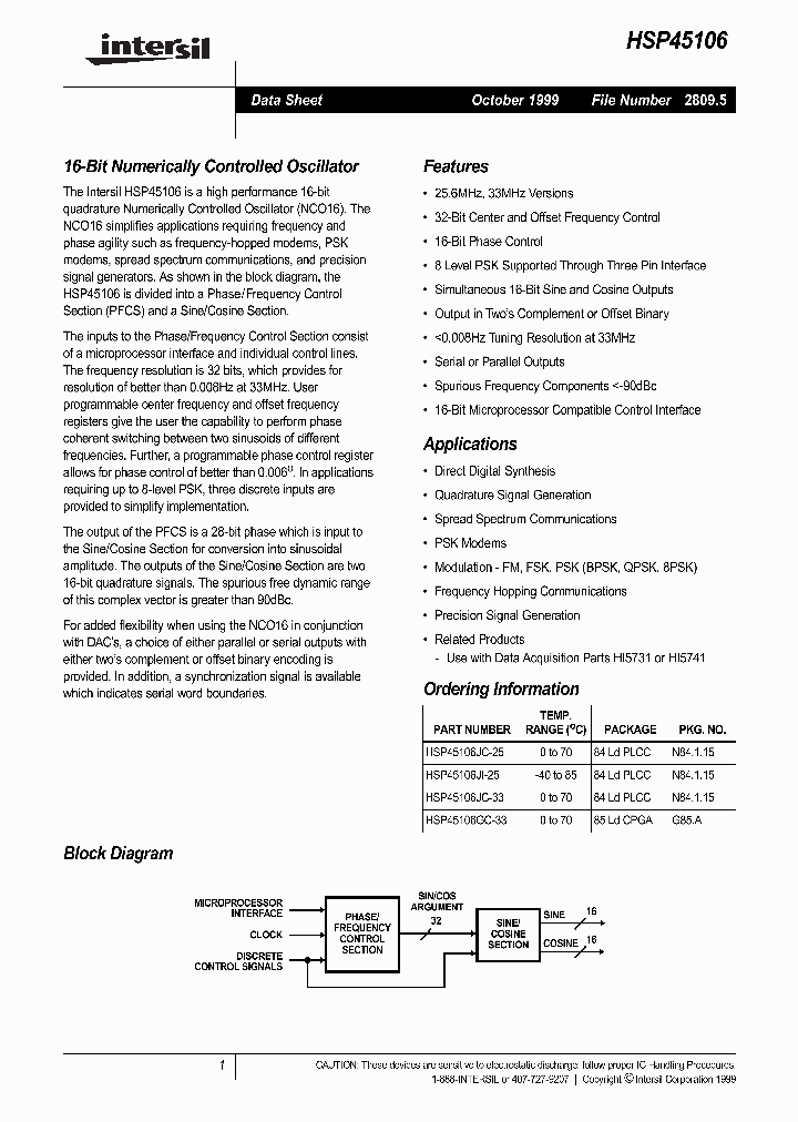 HSP45106_98534.PDF Datasheet