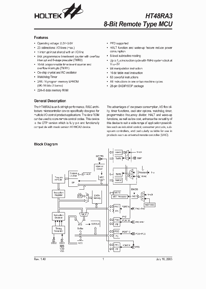 HT48RA3_248828.PDF Datasheet