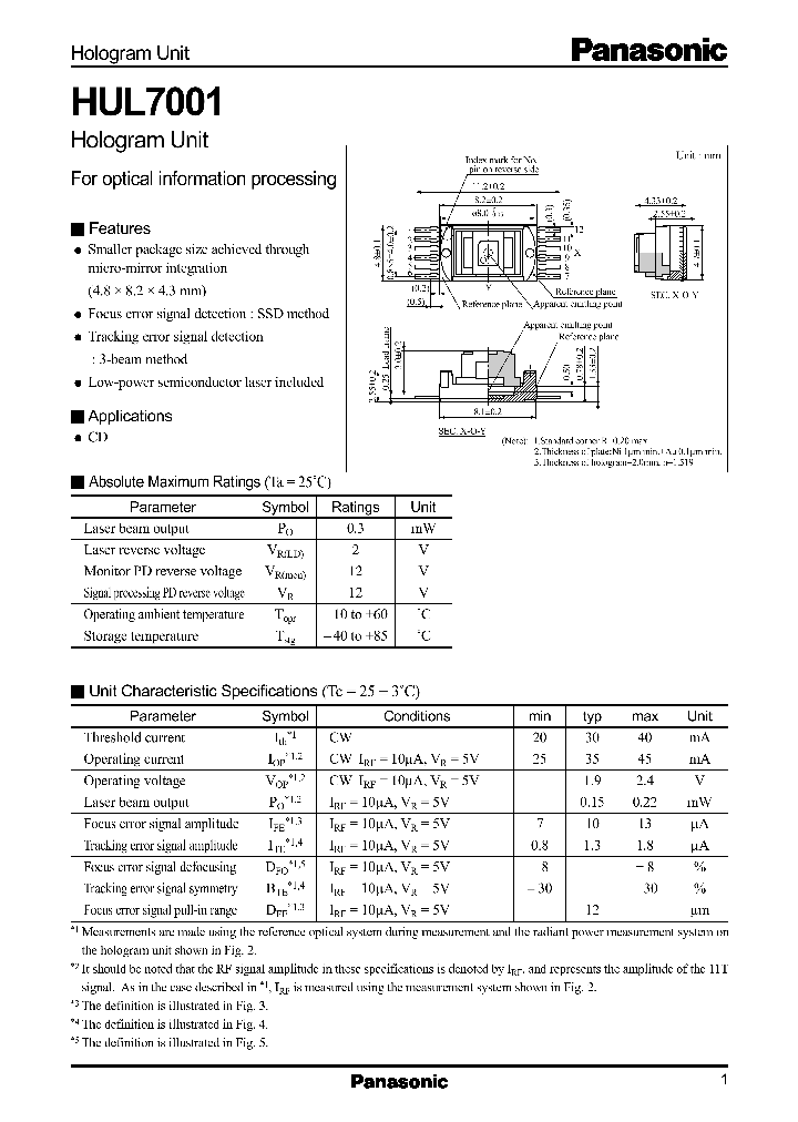 HUL7001_295962.PDF Datasheet
