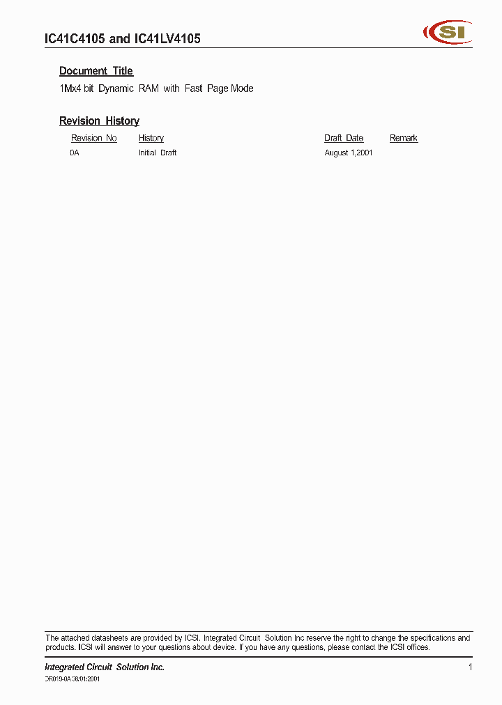 IC41C4105_276895.PDF Datasheet