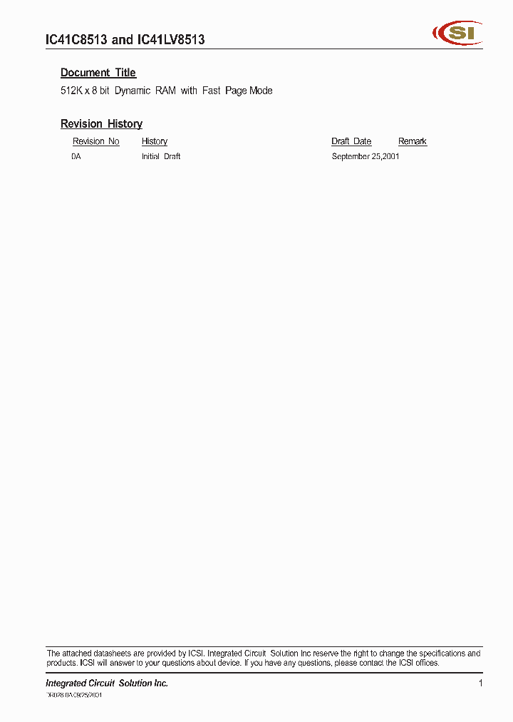 IC41C8513_276887.PDF Datasheet
