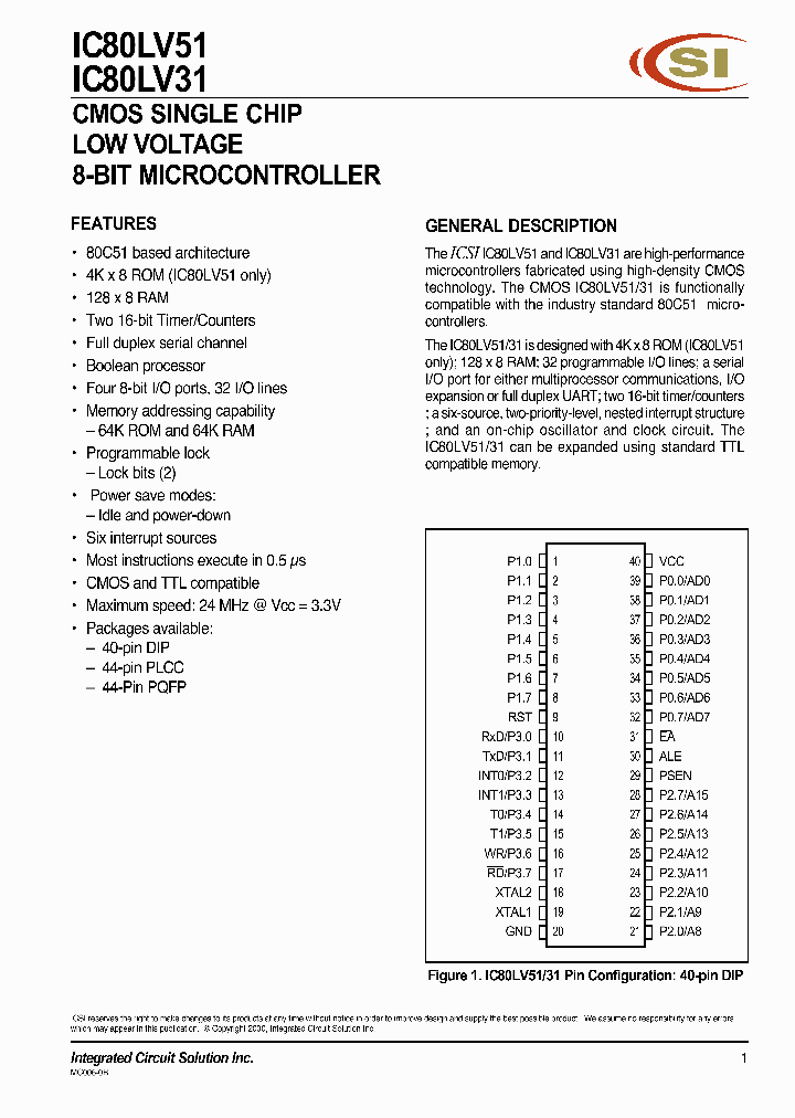IC80LV51_290144.PDF Datasheet