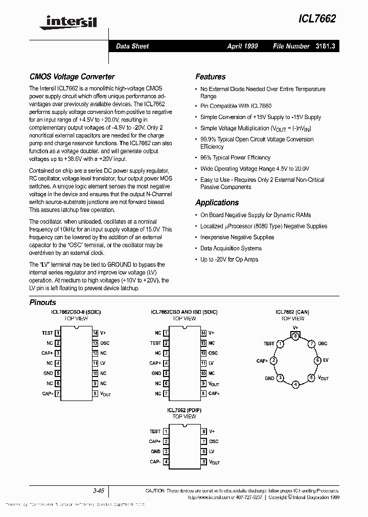 ICL7662IPA_202518.PDF Datasheet
